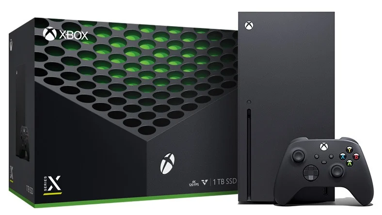 Caja y consola Xbox Series X.