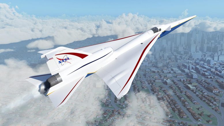 Avión silencioso supersónico X-59 de la NASA