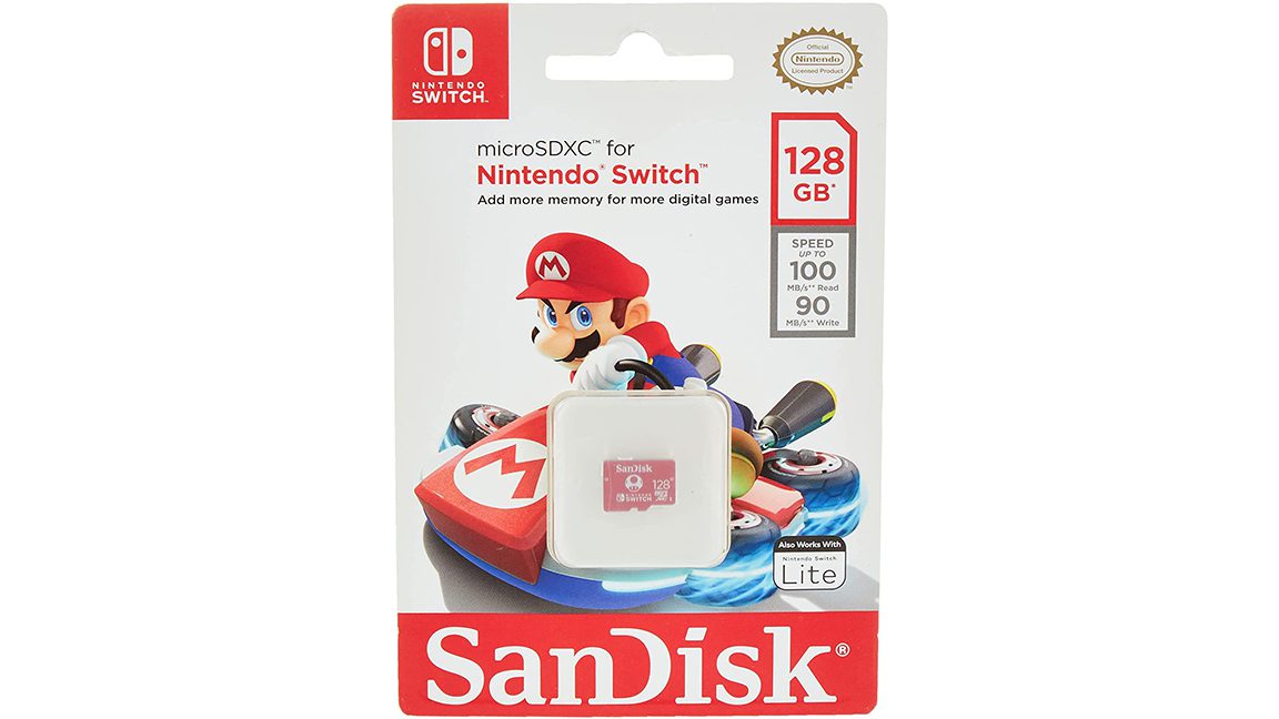 Imagen de la tarjeta SD de SanDisk para Nintendo Switch