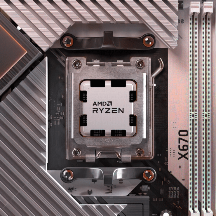 AMD Ryzen 5 7600X 6 núcleos y 4,4 GHz "Zaín 4" CPU de escritorio detectada ejecutándose en la placa base GIGABYTE X670E AORUS Master