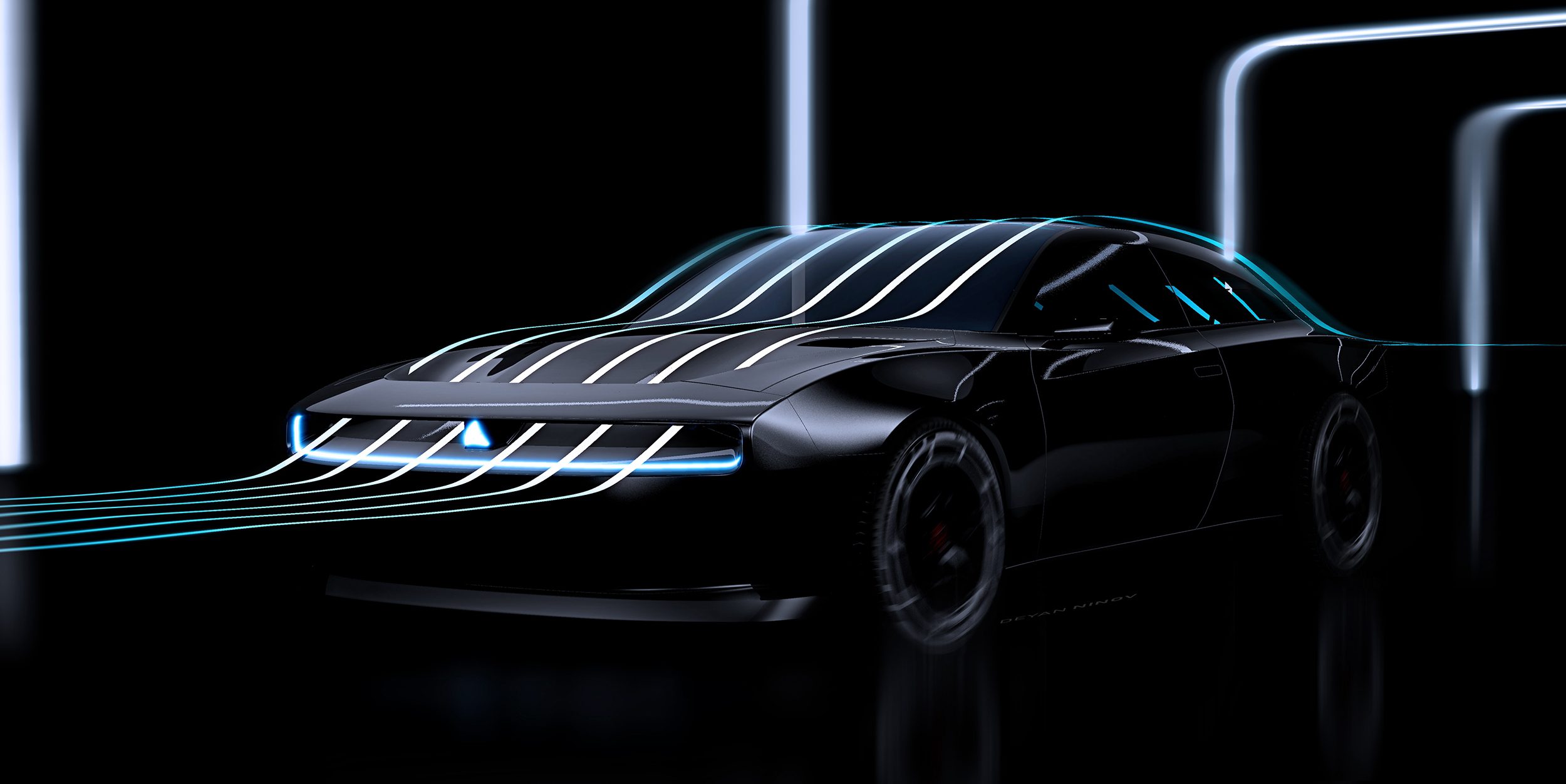 Topo eléctrico Dodge Charger Daytona SRT Concept Wing Aerodinámica