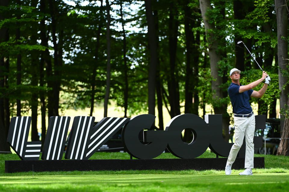 Hudson Swafford es uno de los tres jugadores de golf Leaf que buscan competir en los playoffs de la Copa FedEx de esta semana.  (Joe Maher/Golf en vivo/Getty Images)