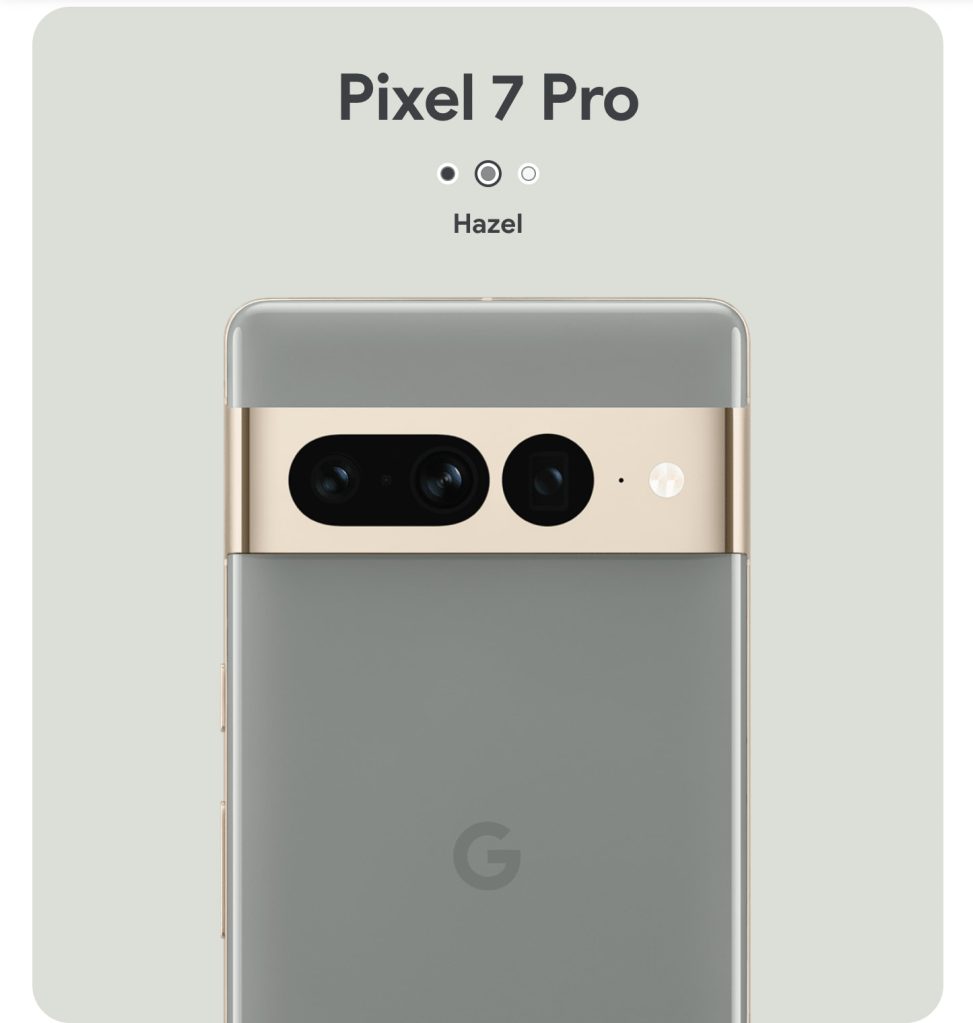 Color del Pixel 7 Pro
