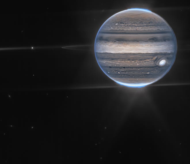 Júpiter, desde el Telescopio Espacial James Webb.