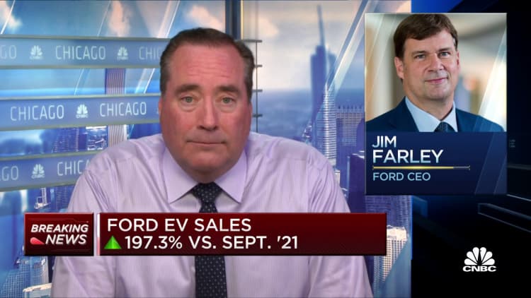 Las ventas de vehículos Ford cayeron un 8,9% interanual en septiembre mientras que las ventas de vehículos eléctricos aumentaron un 197,3%